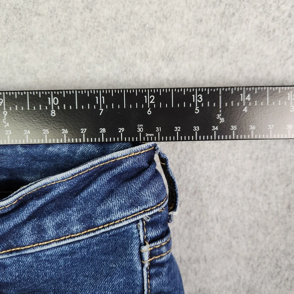 Divided H&M Flare Jeans Women's‎ 0 Blue Denim Stretch Retro Streetwear Grunge